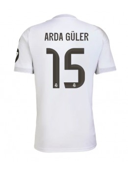 Real Madrid Arda Guler #15 Domaci Dres 2025-26 Kratak Rukavima Real Madrid Arda Guler #15 Domaci Dres 2025-26 Kratak Rukavima